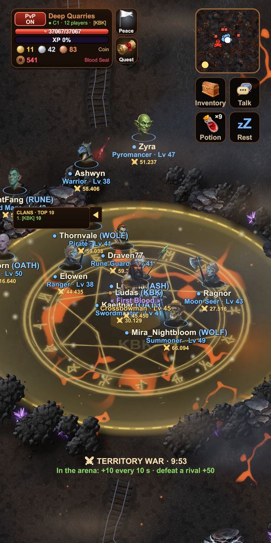 Clan territory wars